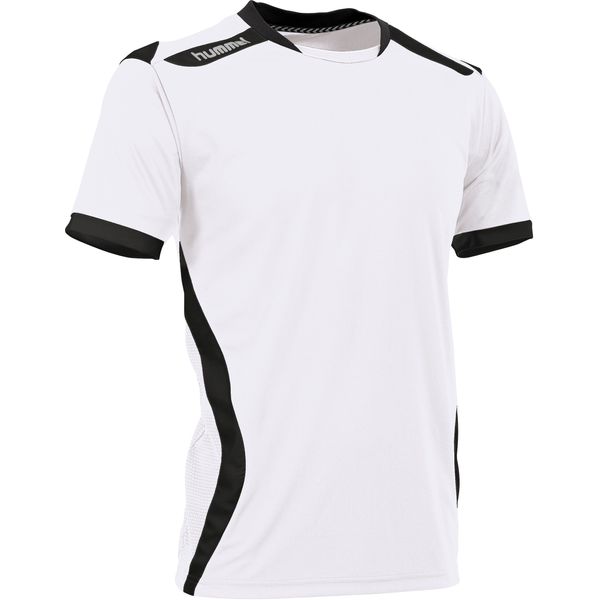 Hummel Club Shirt Korte Mouw Heren - Wit / Zwart
