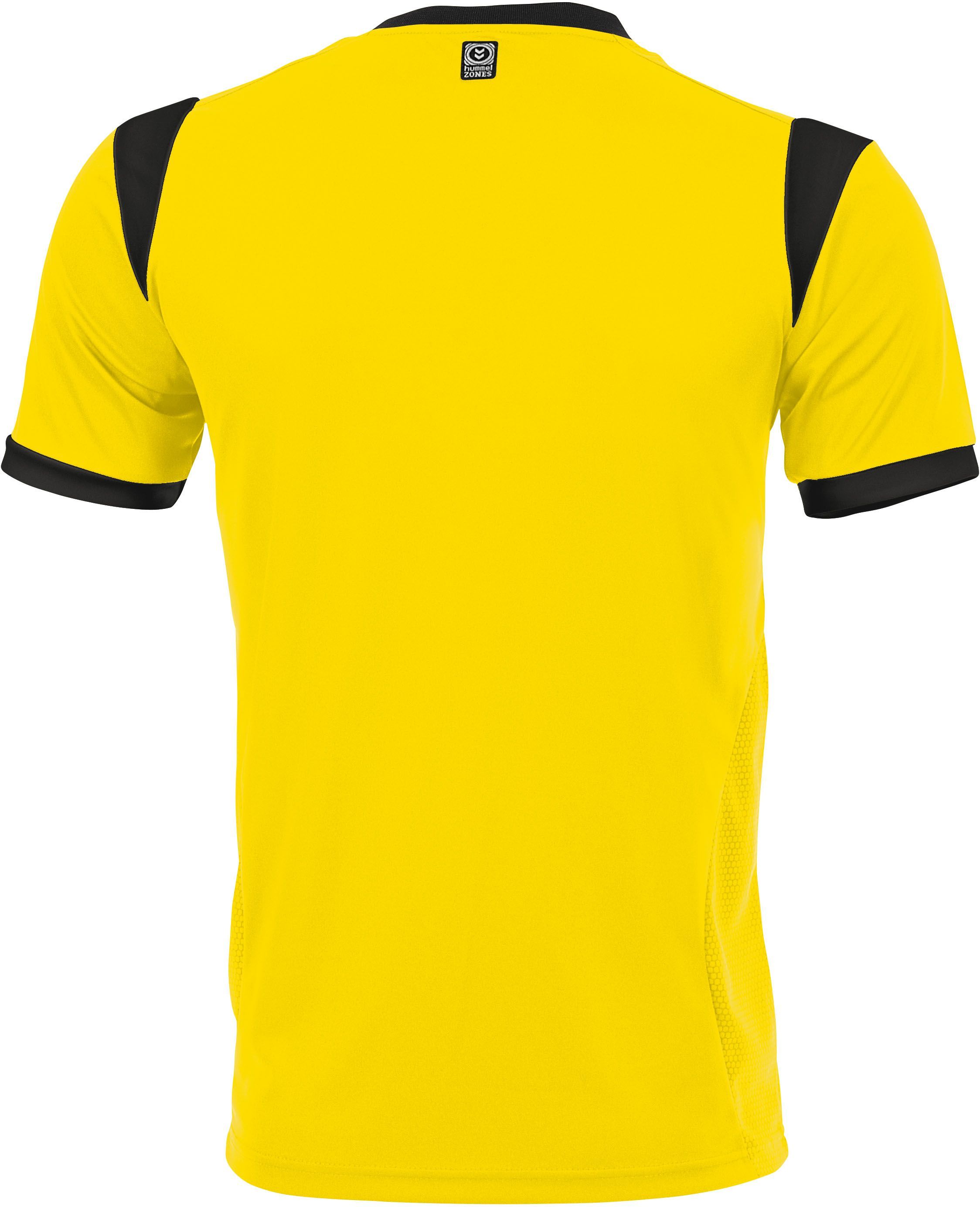 dealer Trend Oven Hummel Club Shirt Korte Mouw voor Kinderen | Geel - Zwart | Teamswear