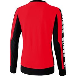 Voorvertoning: Erima 5-Cubes Sweatshirt Dames - Rood / Zwart / Wit
