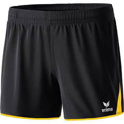 Erima 5-Cubes Short Dames - Zwart / Geel