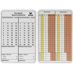 Erima Spielnotizkarten Handball - Weiß