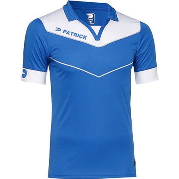 Patrick Power Maillot Manches Courtes Hommes - Royal / Blanc