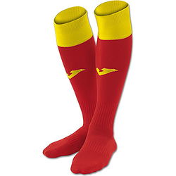 Joma Calcio 24 Chaussettes De Football - Rouge / Jaune