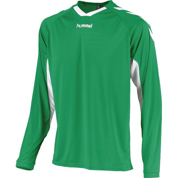 Hummel Everton Voetbalshirt Lange Mouw Kinderen - Groen / Wit