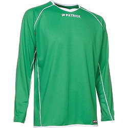 Patrick Girona105 Voetbalshirt Lange Mouw Heren - Groen / Wit