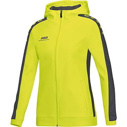 Jako Striker Hoodie Dames - Lime / Antraciet