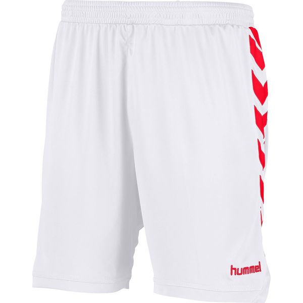Hummel Burnley Short Heren - Wit / Rood