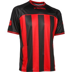 Patrick Coruna Shirt Korte Mouw Heren - Zwart / Rood