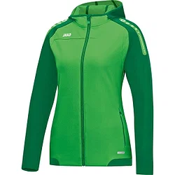 Jako Champ Hoodie Dames - Zachtgroen / Sportgroen