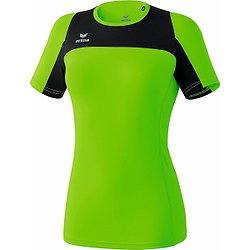 Erima Race Line Running T-Shirt Damen - Green Gecko / Schwarz