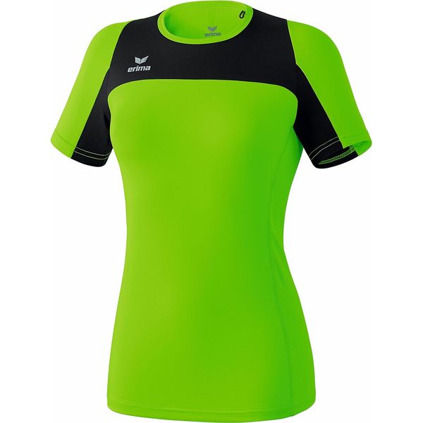 Erima Race Line Running T-Shirt Dames - Green Gecko / Zwart