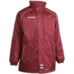 Patrick Girona Veste Coach Hommes - Bordeaux / Blanc