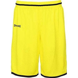 Spalding Move Short De Basketball Hommes - Jaune Fluo / Noir