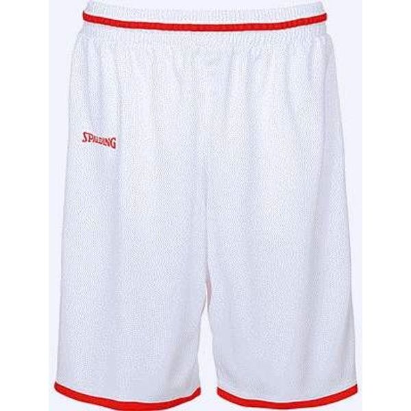 Spalding Move Short De Basketball Hommes - Blanc / Rouge
