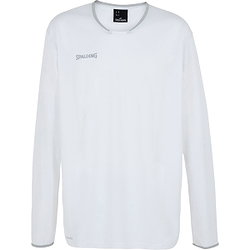 Spalding Move Shooting Shirt Lange Mouw Kinderen - Wit / Zilver