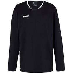 Spalding Move Shooting Shirt Lange Mouw Kinderen - Zwart / Wit