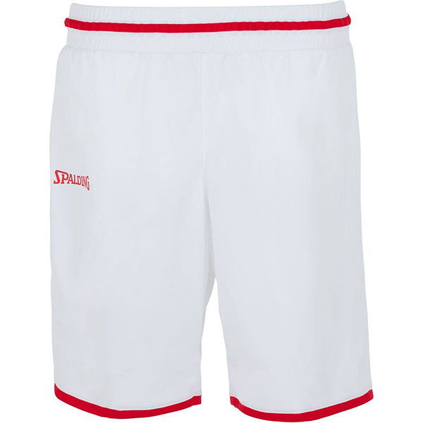 Spalding Move Short De Basketball pour Femmes Blanc Rouge