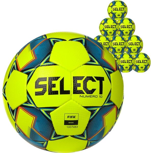 Select Numero 10 V22 (10X) Lots De Ballons - Jaune Fluo