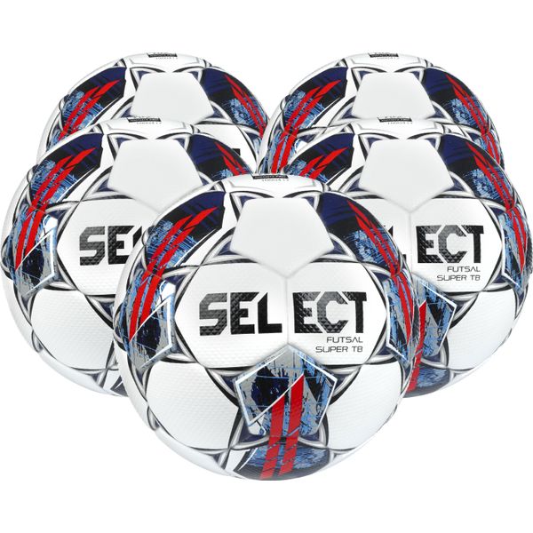 Select Futsal Super Tb V22 5X Lots De Ballons - Blanc