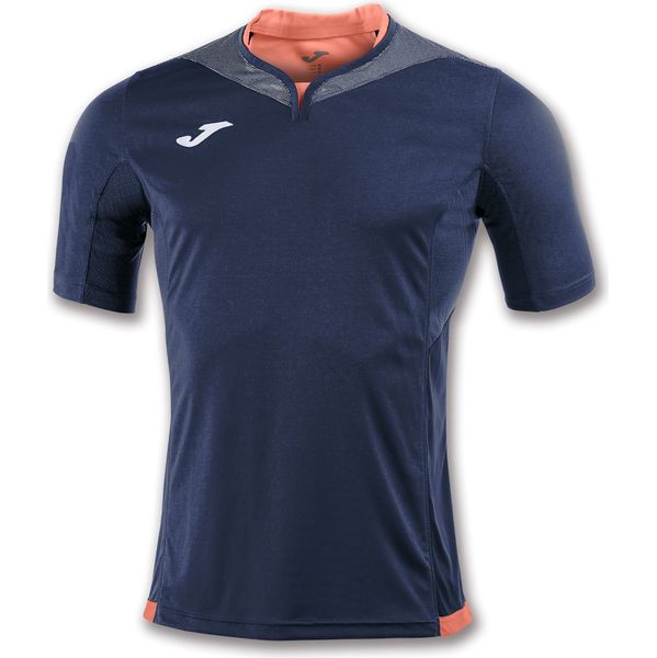 Joma Silver Maillot Manches Courtes Hommes - Marine / Corail