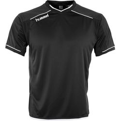 Voorvertoning: Hummel Leeds Shirt Korte Mouw Kinderen - Zwart / Wit