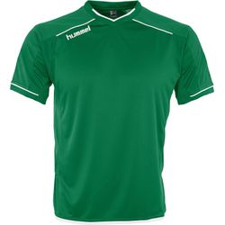 Voorvertoning: Hummel Leeds Shirt Korte Mouw Kinderen - Groen / Wit