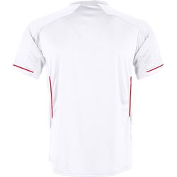 Voorvertoning: Hummel Leeds Shirt Korte Mouw Heren - Wit / Rood