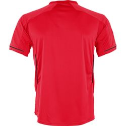 Voorvertoning: Hummel Leeds Shirt Korte Mouw Heren - Rood / Zwart