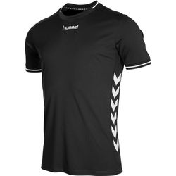 Voorvertoning: Hummel Lyon Shirt Korte Mouw Kinderen - Zwart / Wit