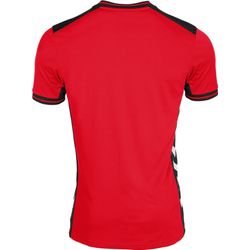 Voorvertoning: Hummel Lyon Shirt Korte Mouw Heren - Rood / Zwart