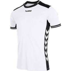 Voorvertoning: Hummel Lyon Shirt Korte Mouw Heren - Wit / Zwart
