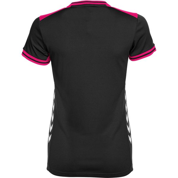 Hummel Lyon Shirt Korte Mouw Dames - Zwart / Roze