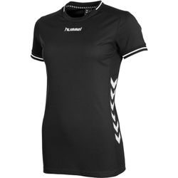 Voorvertoning: Hummel Lyon Shirt Korte Mouw Dames - Zwart / Wit