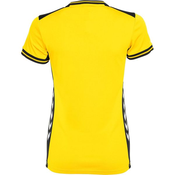 Hummel Lyon Shirt Korte Mouw Dames - Geel / Zwart