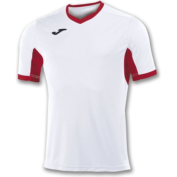 Joma Champion IV Maillot Manches Courtes Hommes - Blanc / Rouge