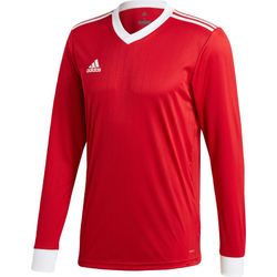 Voorvertoning: Adidas Tabela 18 Voetbalshirt Lange Mouw Heren - Rood / Wit