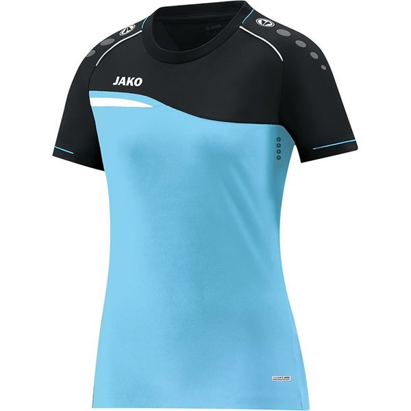Jako Competition 2.0 T-Shirt Dames - Aqua / Zwart