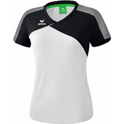 Voorvertoning: Erima Premium One 2.0 T-Shirt Dames - Wit / Zwart