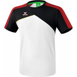 Présentation: Erima Premium One 2.0 T-Shirt Enfants - Blanc / Noir / Rouge / Jaune