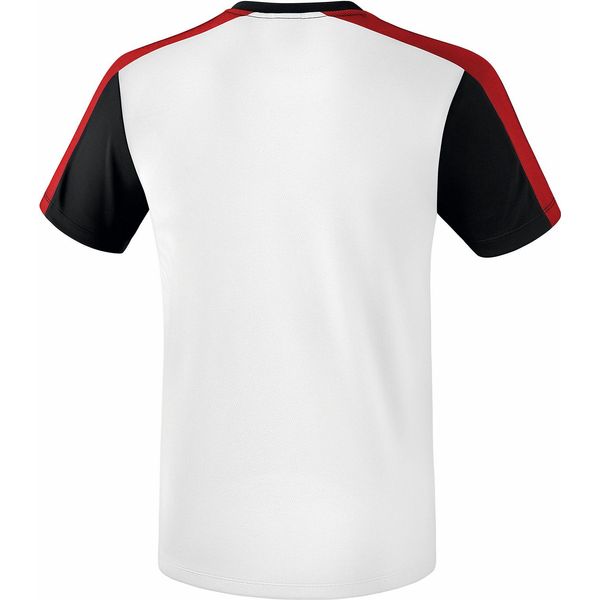 Erima Premium One 2.0 T-Shirt Kinderen - Wit / Zwart / Rood / Geel