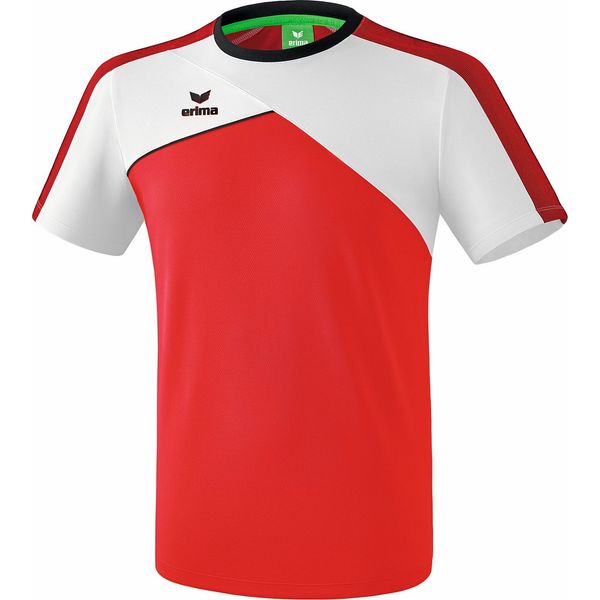 Erima Premium One 2.0 T-Shirt Kinderen - Rood / Wit / Zwart