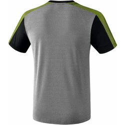 Présentation: Erima Premium One 2.0 T-Shirt Hommes - Grey Melange / Noir / Lime Pop