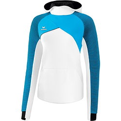 Erima Premium One 2.0 Sweat À Capuche Femmes - Blanc / Curaçao / Noir