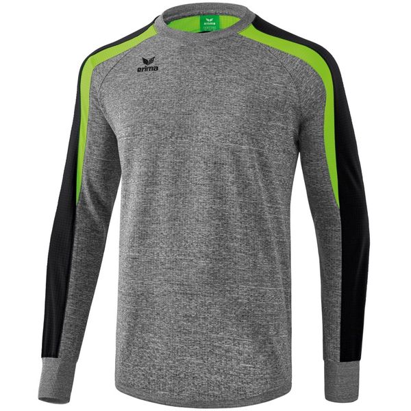 Erima Liga 2.0 Sweatshirt Heren - Grey Melange / Zwart / Green Gecko