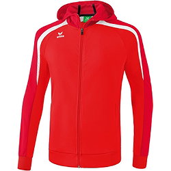 Erima Liga 2.0 Veste D'entraînement À Capuche Enfants - Rouge / Tango Rouge / Blanc