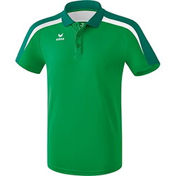 Erima Liga 2.0 Polo Kinderen - Smaragd / Evergreen / Wit