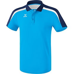 Erima Liga 2.0 Polo Heren - Curaçao / New Navy / Wit