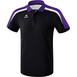 Erima Liga 2.0 Poloshirt Herren - Schwarz / Dunkelviolett / Weiß