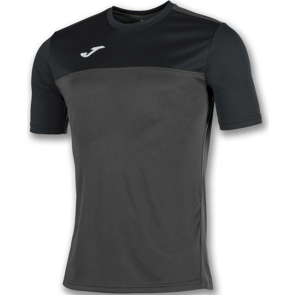 Joma Winner Maillot Manches Courtes Hommes - Anthracite / Noir