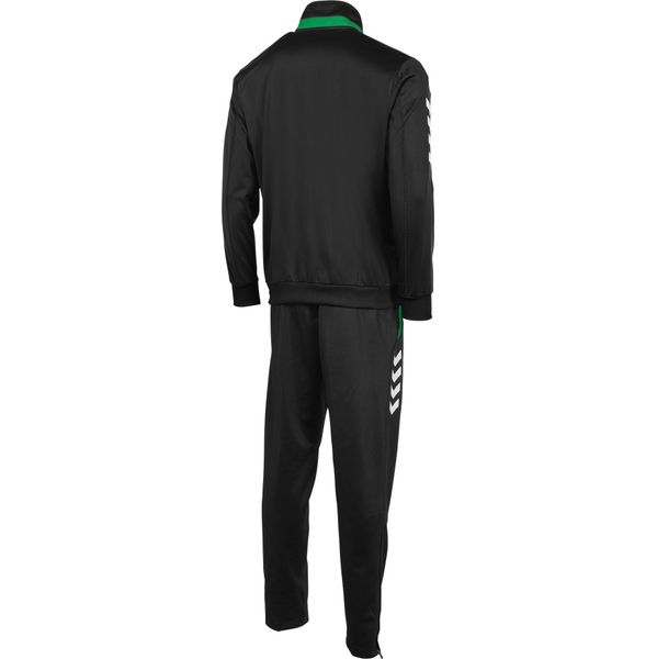 Hummel Valencia Trainingspak Polyester Heren - Zwart / Groen